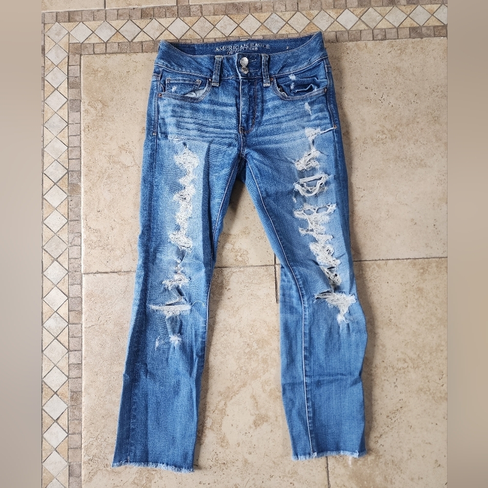 American Eagle Outfitters Distressed Artist Crop - Women's